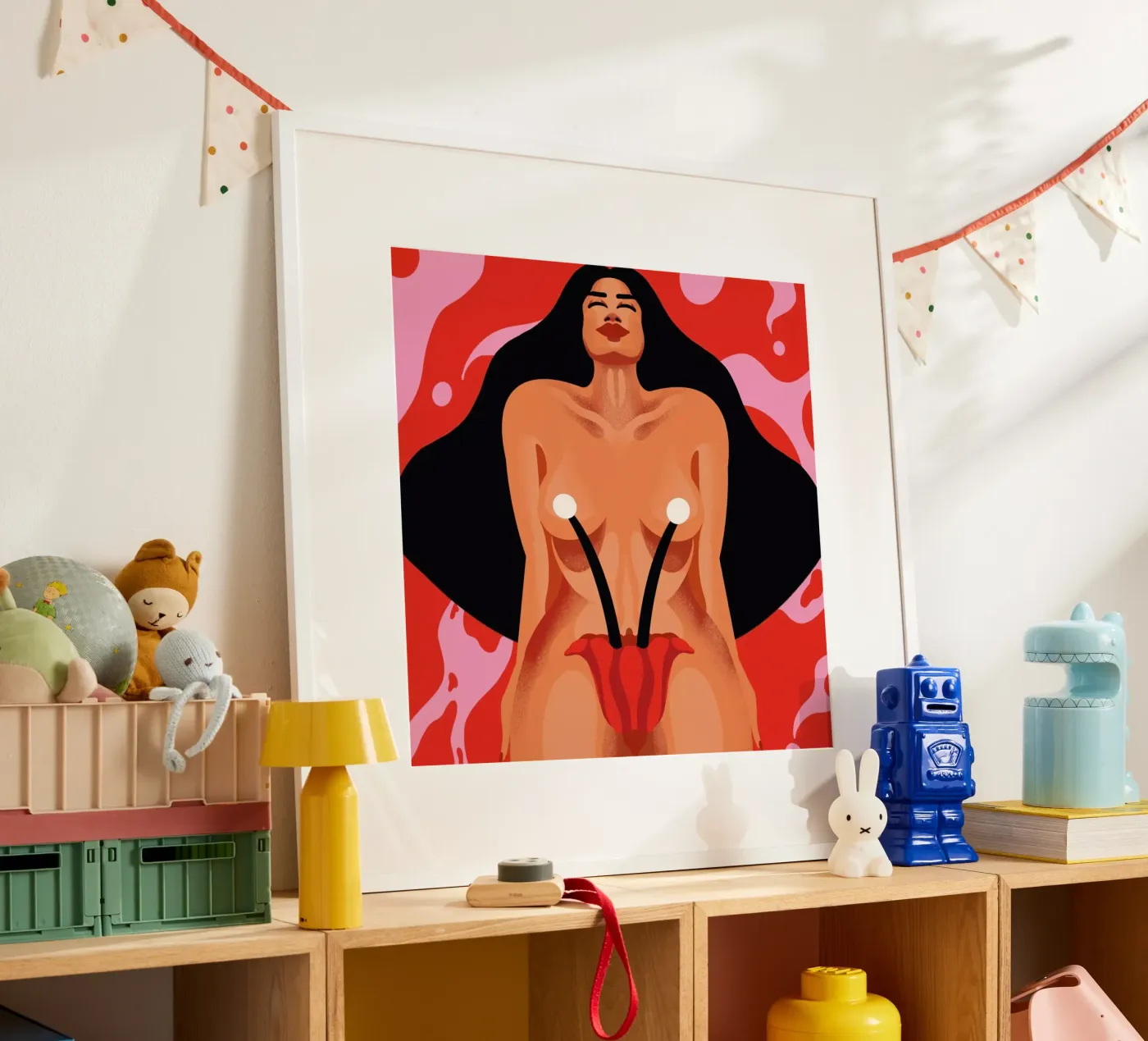 Blossoming poster by Kika illu