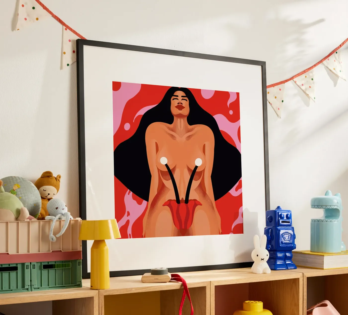 Blossoming poster by Kika illu