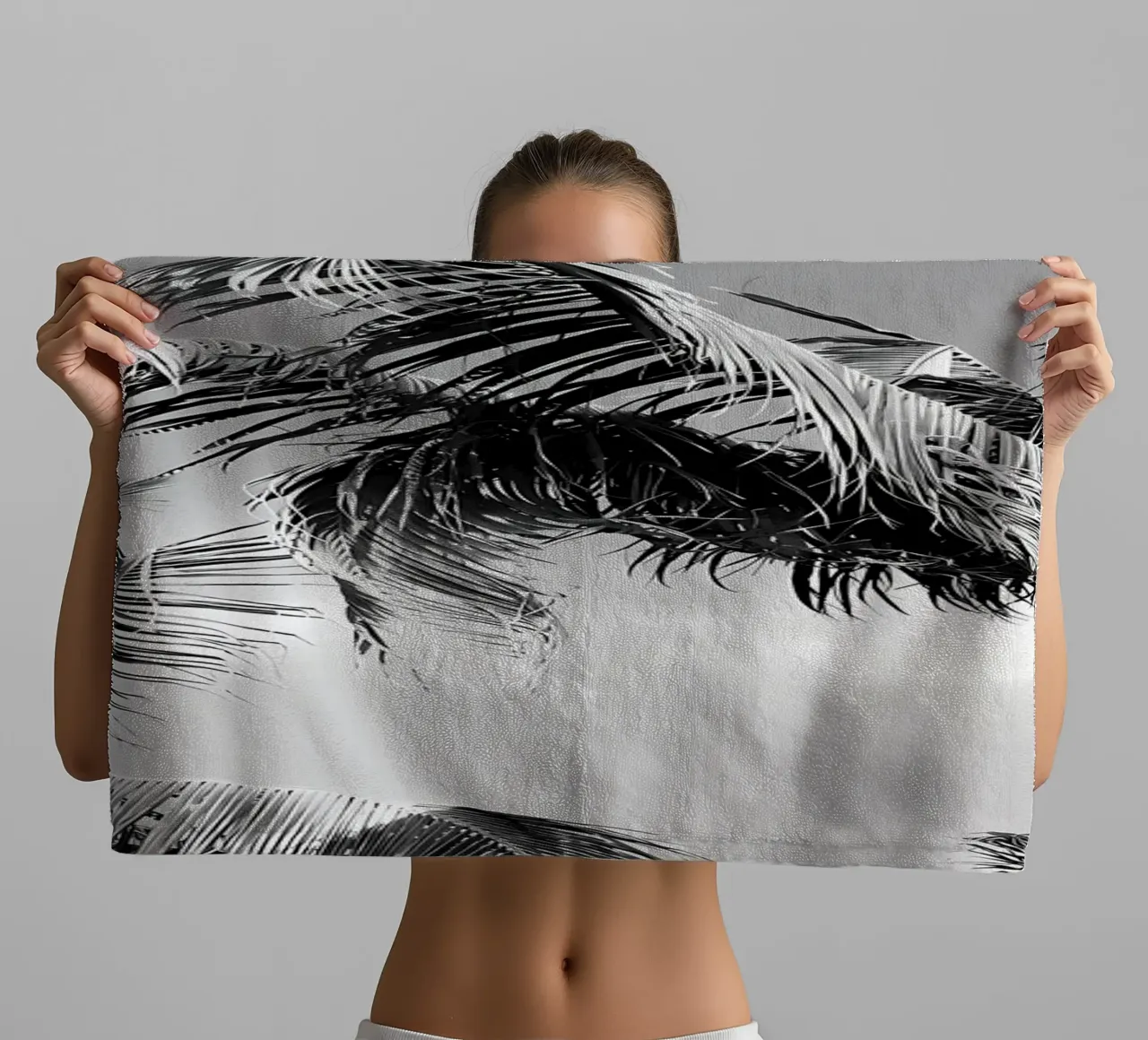 Caribbean Palms 4 towel by Matthew Katz