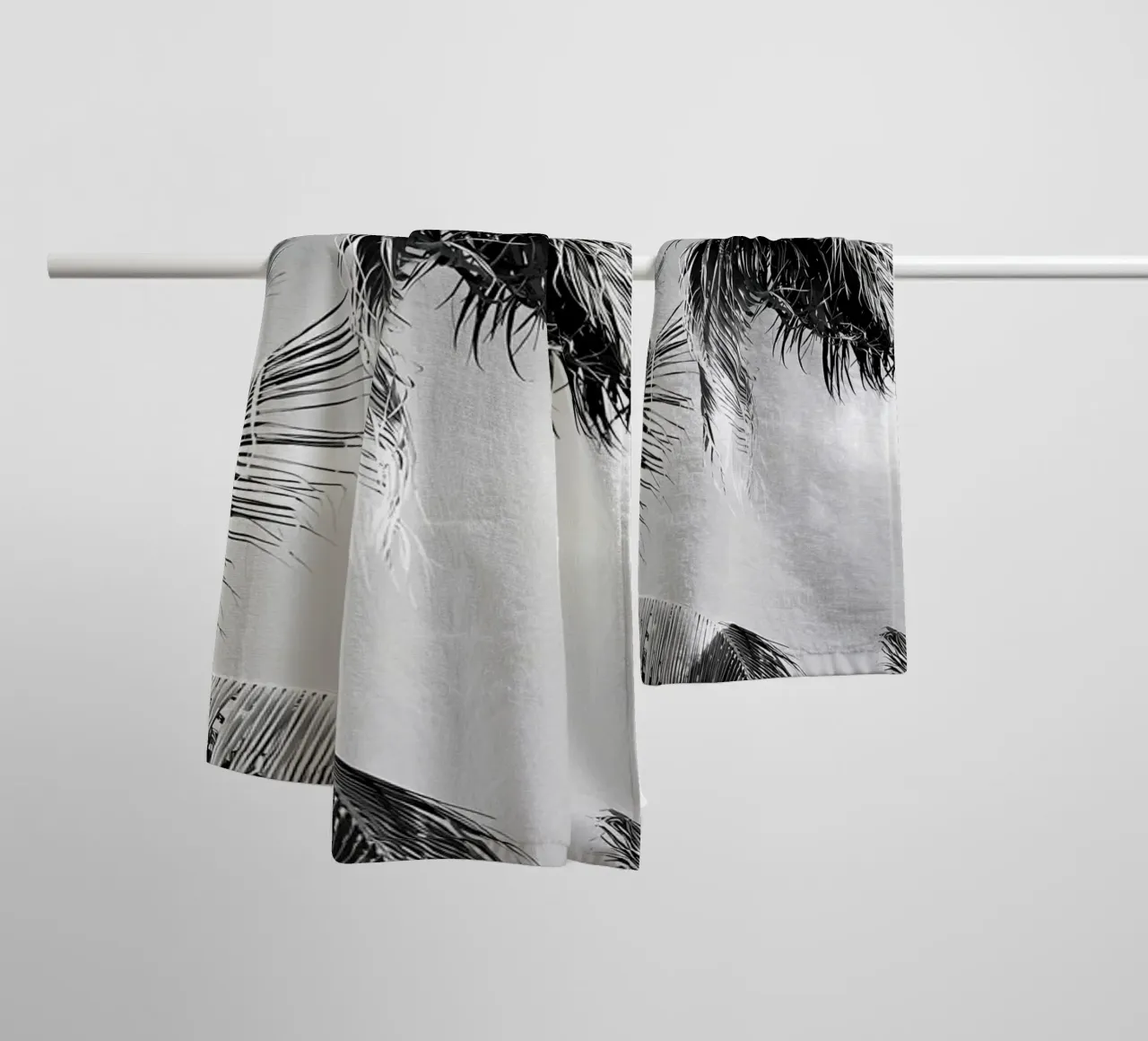 Caribbean Palms 4 towel by Matthew Katz