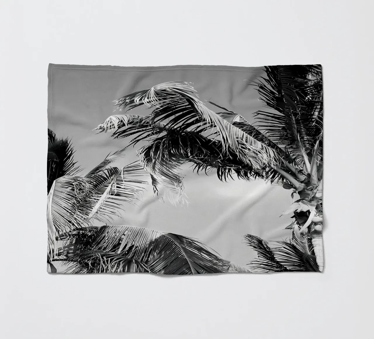 Caribbean Palms 4 fleece blanket by Matthew Katz
