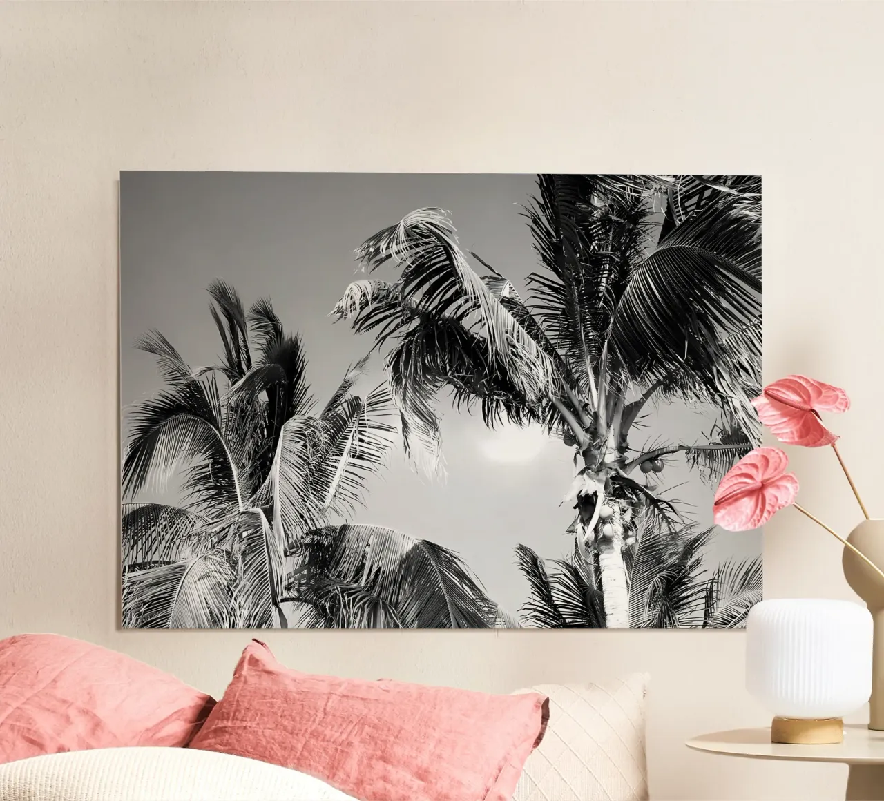 Palme dei Caraibi 4 poster con telaio in legno da Matthew Katz