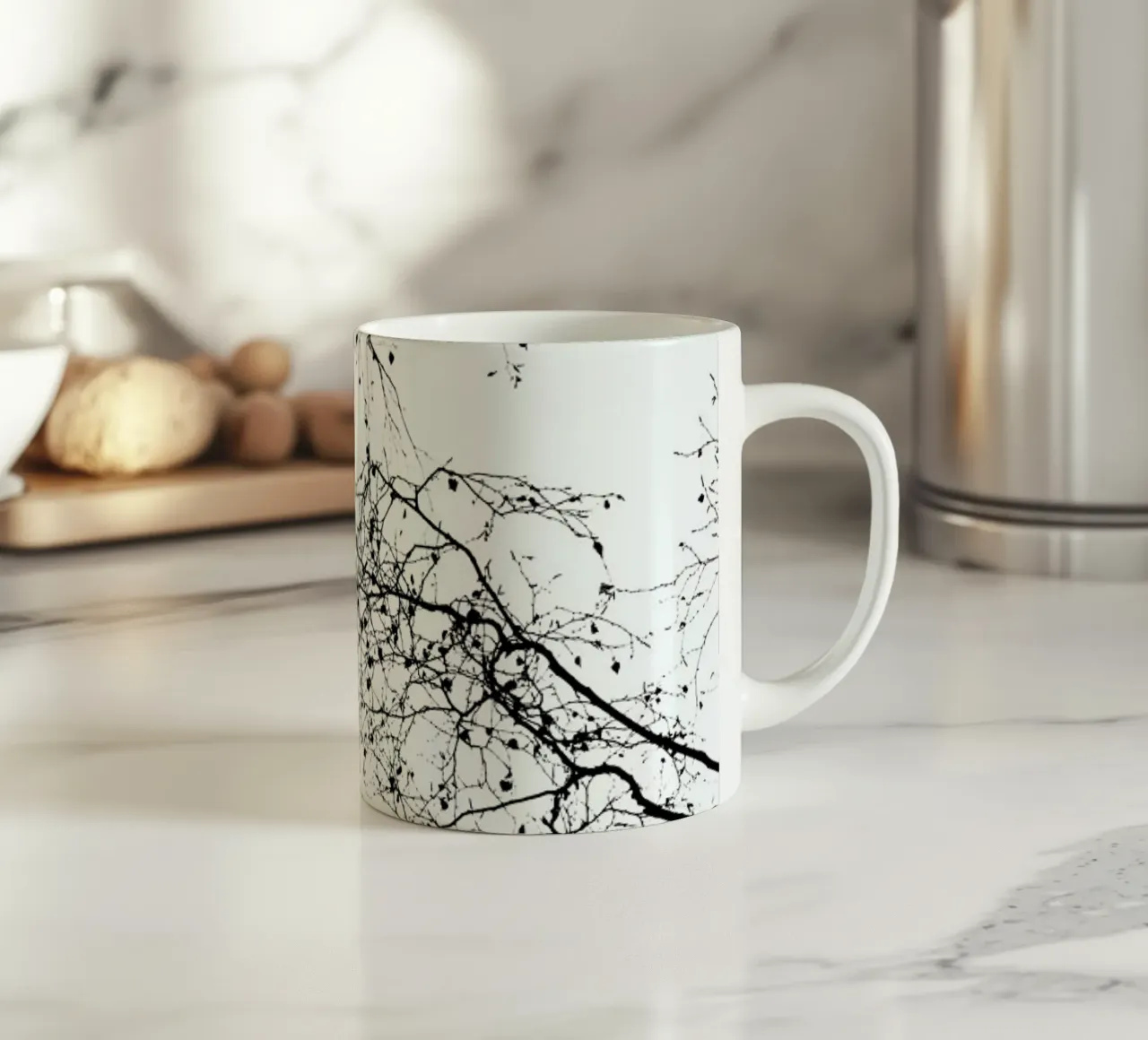 Rami neri 2 tazza in ceramica da Monika Strigel