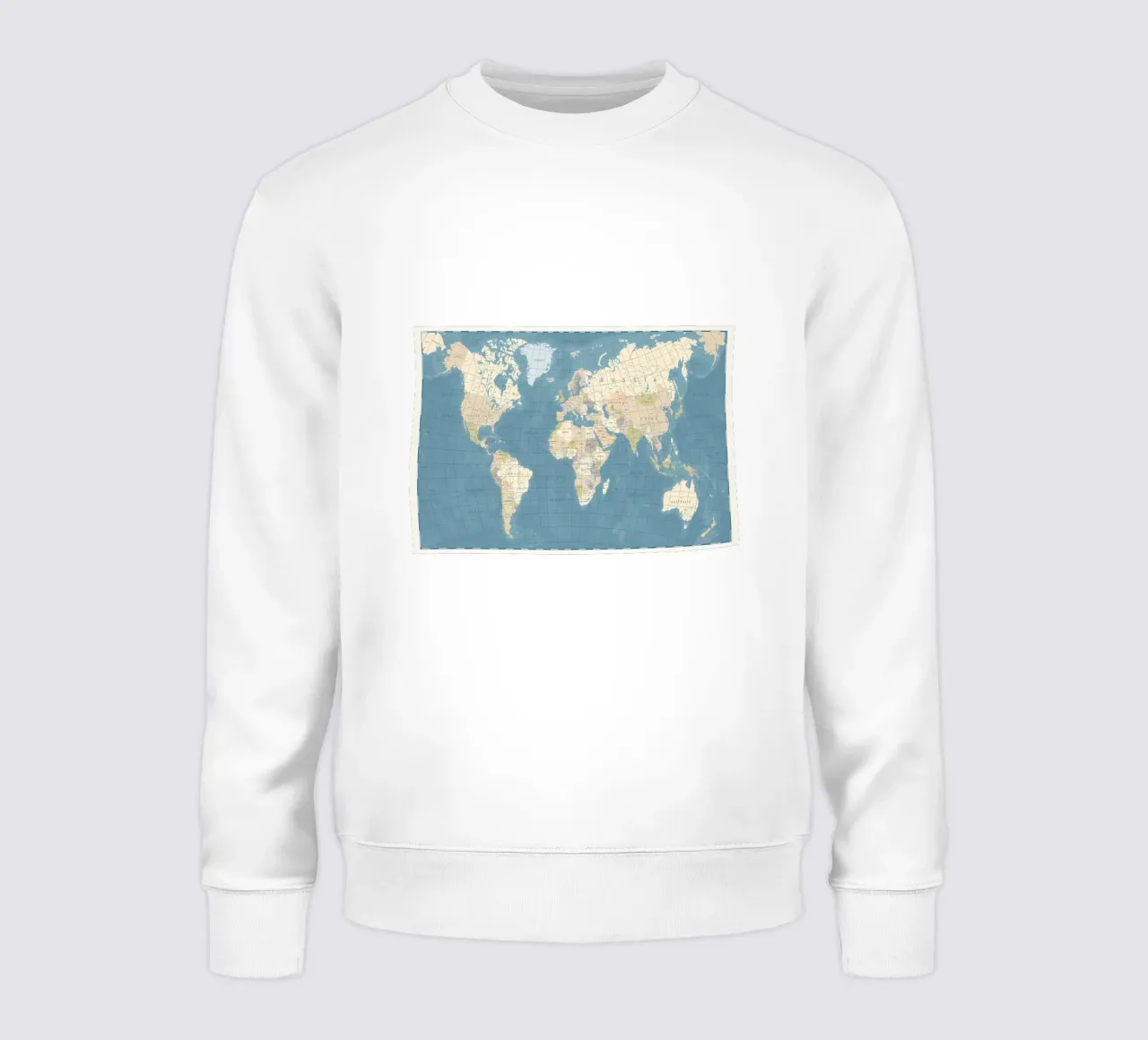 Mappa del mondo vintage felpa da Aiden Garcia