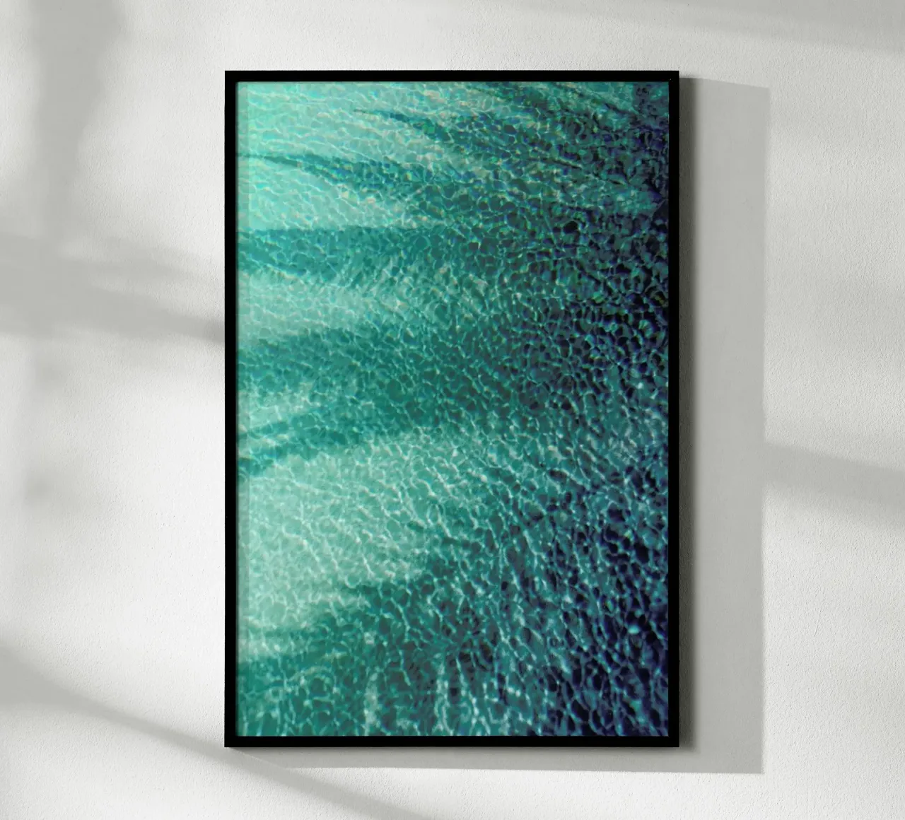 Crystalline Green poster con telaio in plastica da Angelo Cerantola