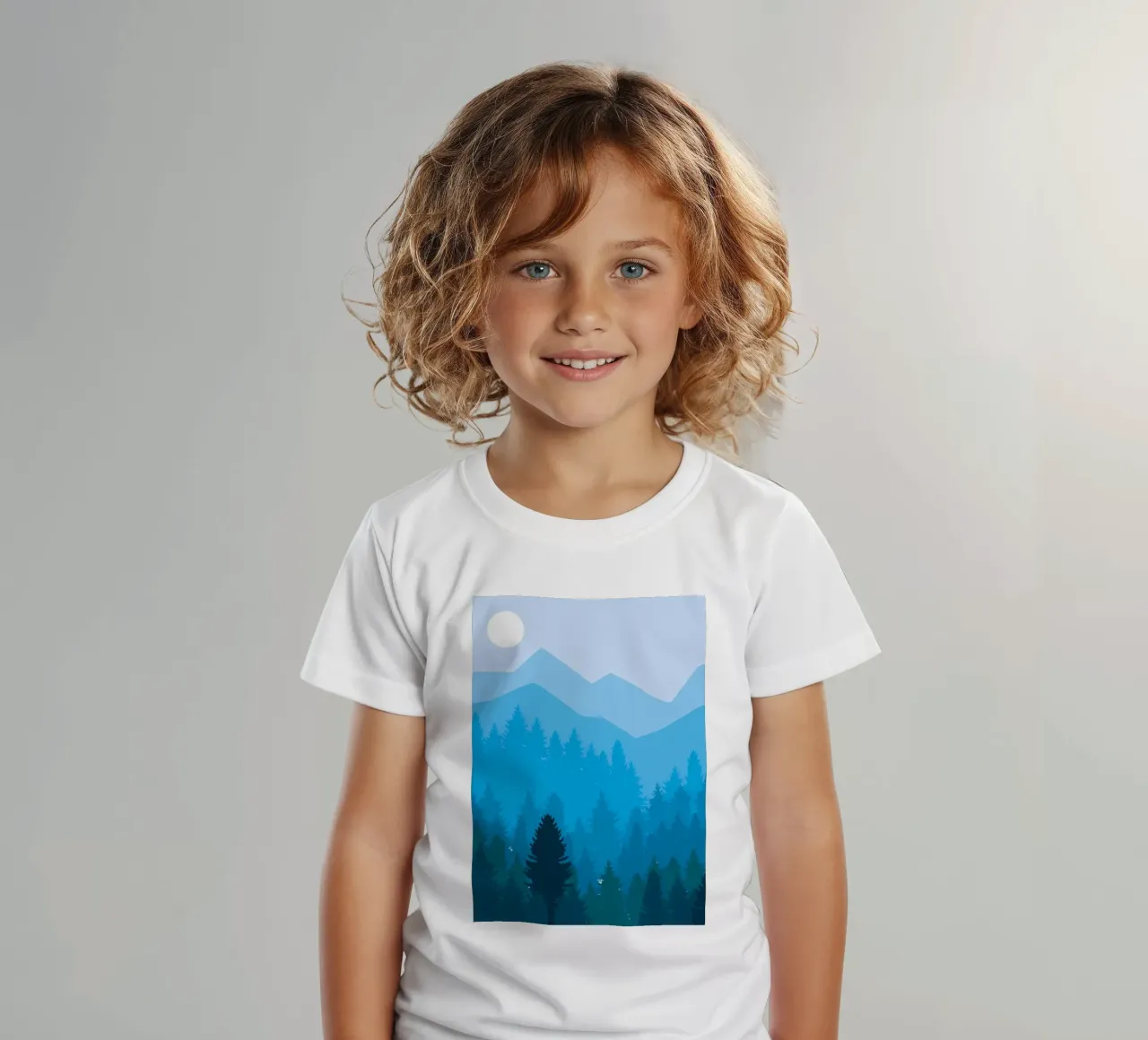 the blue kids t-shirt by Bartosz Powalka