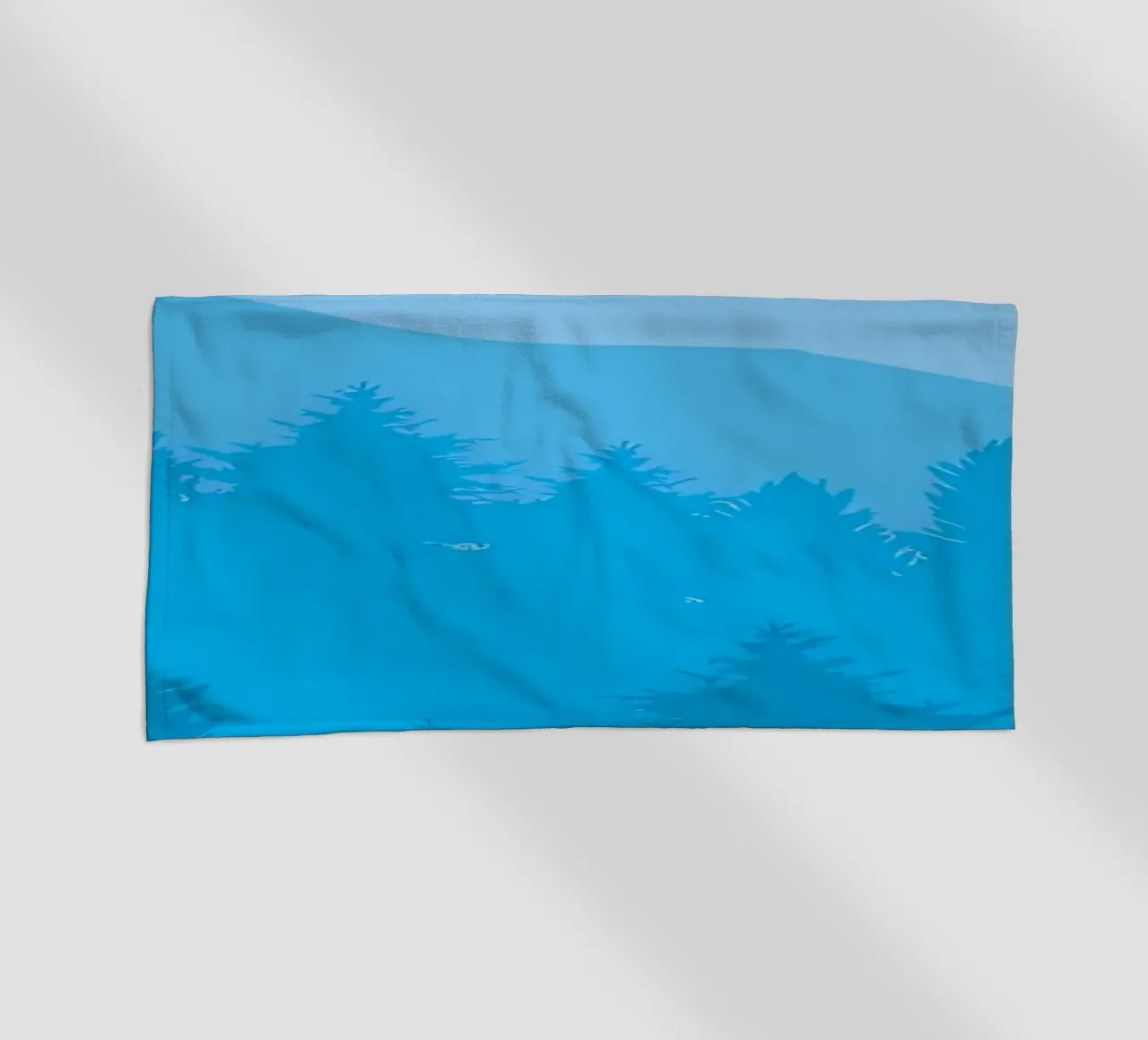 the blue beach towel by Bartosz Powalka