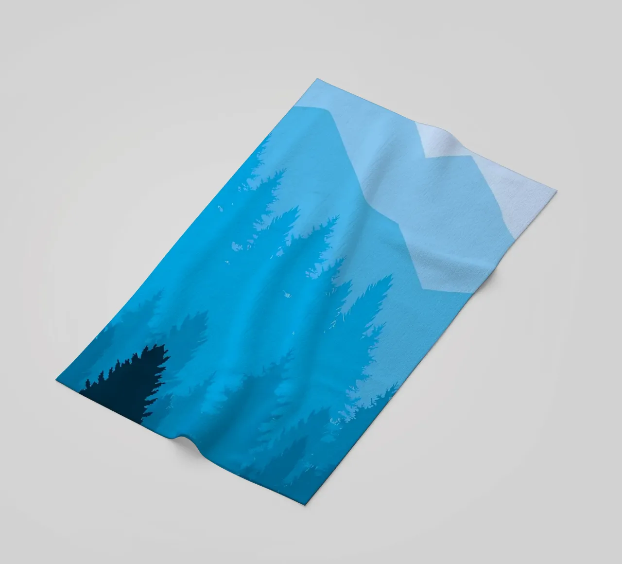 the blue beach towel by Bartosz Powalka