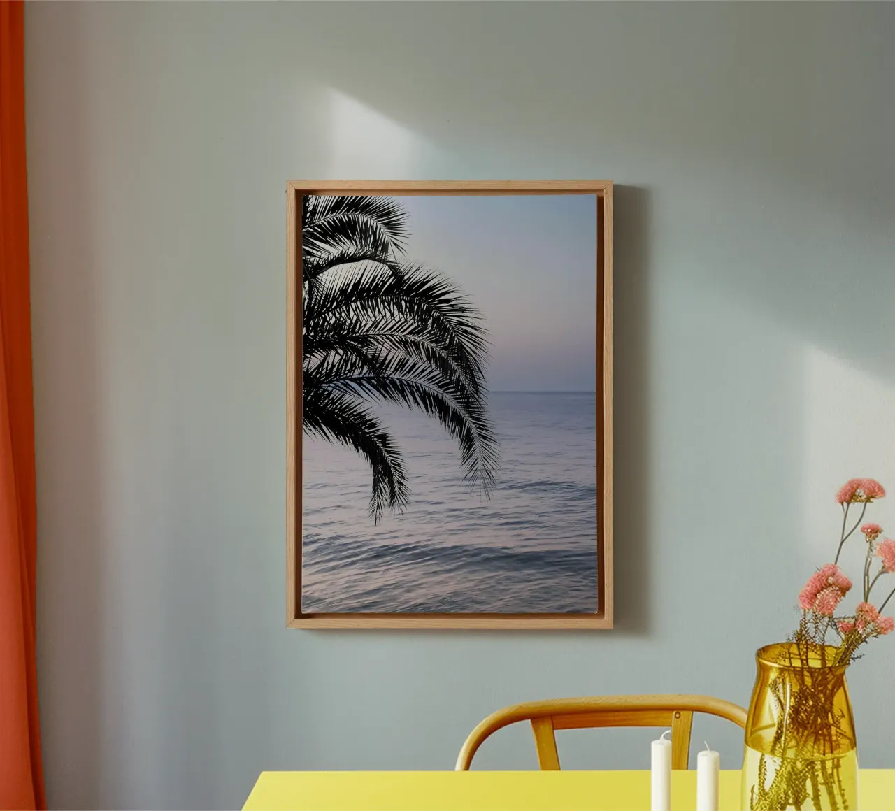 Sogno dell'oceano Palm 3 tela con Cornice a cassetta da Matthew Katz