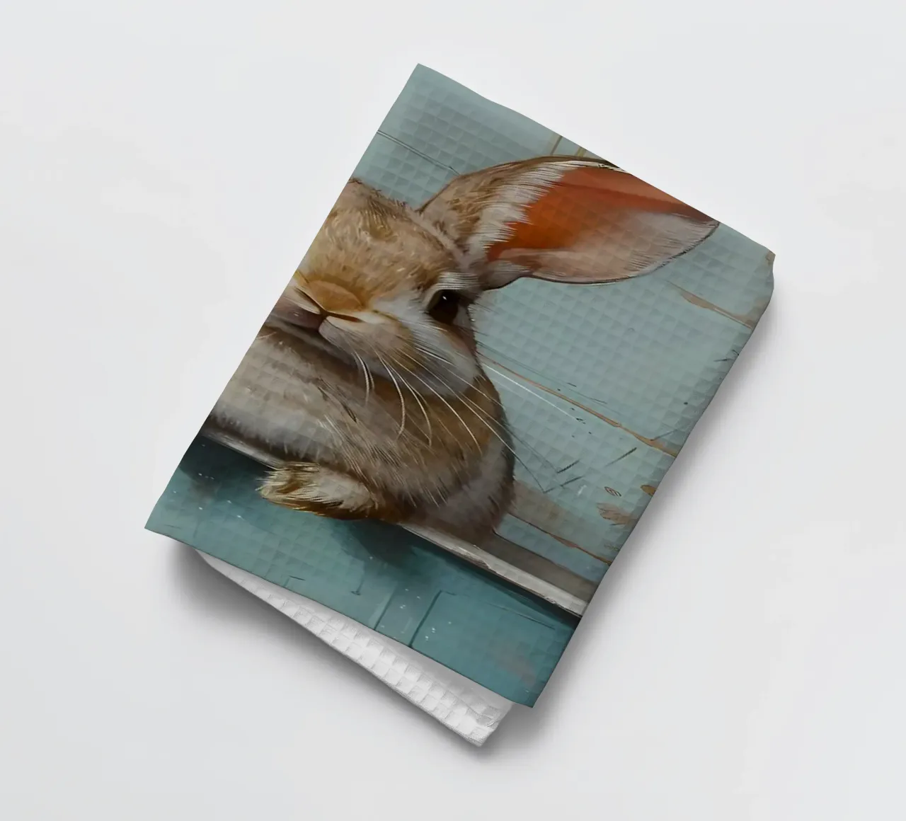 Lapin dans la baignoire Art de la salle de bain torchon de Adrian Patel
