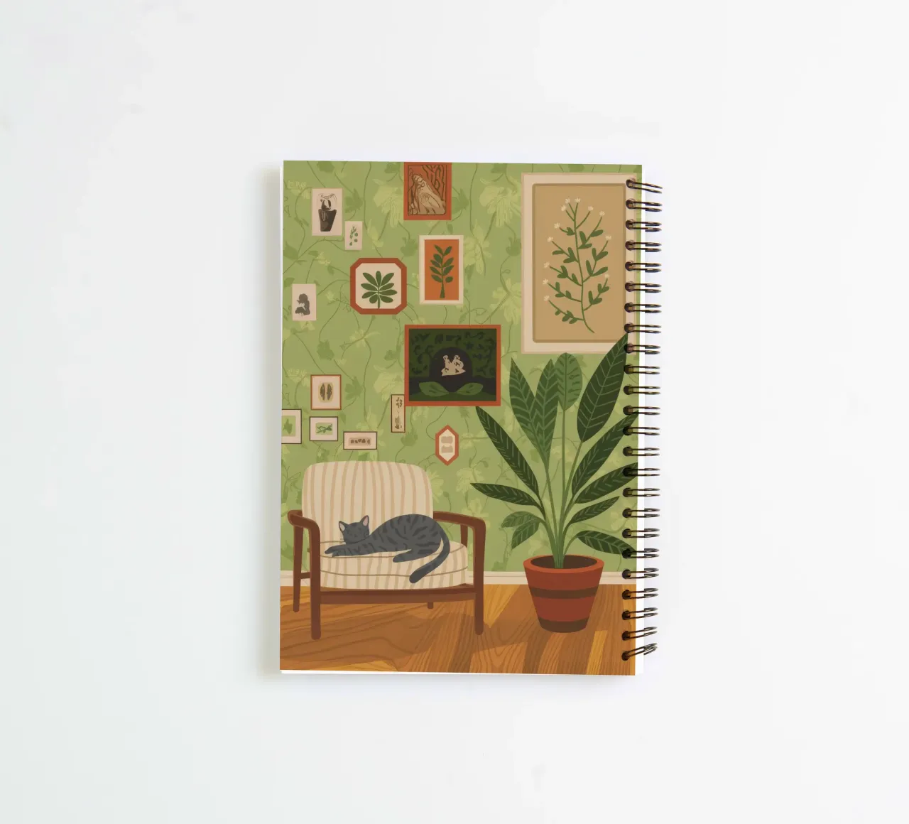 Peaceful Corner Retreat spiral notebook by Nebula Verse