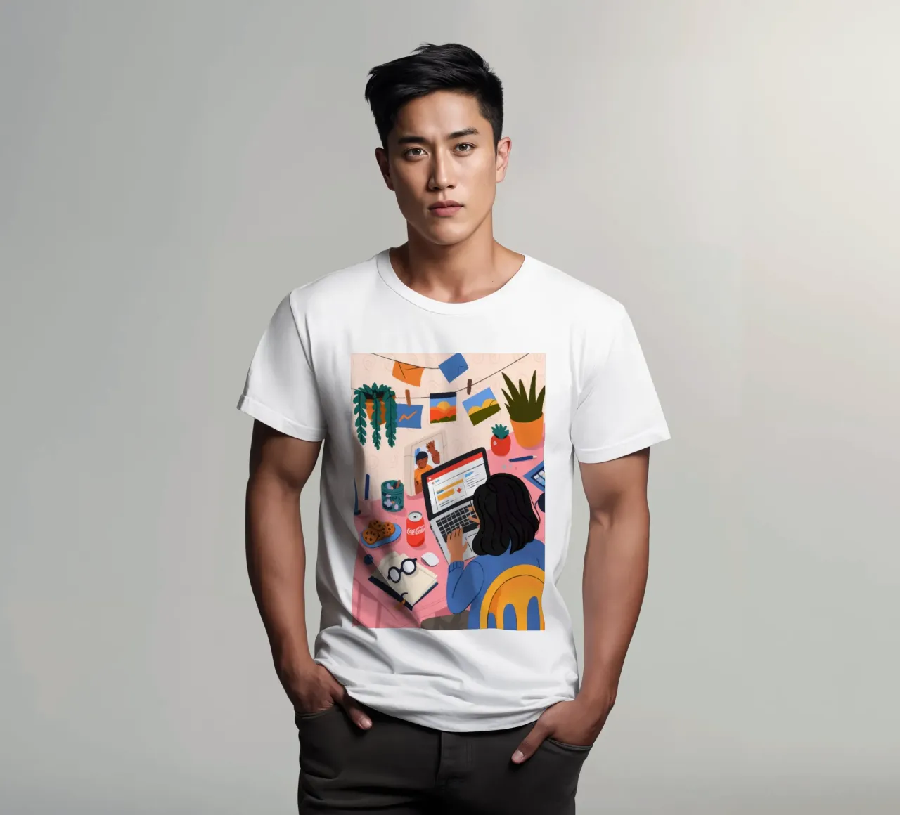 Sessione di studio focalizzata t-shirt da Nebula Verse