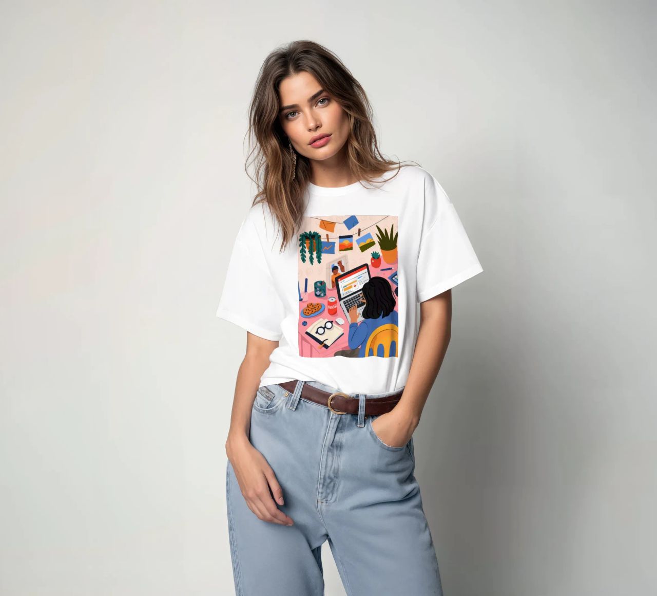 Sessione di studio focalizzata t-shirt da Nebula Verse