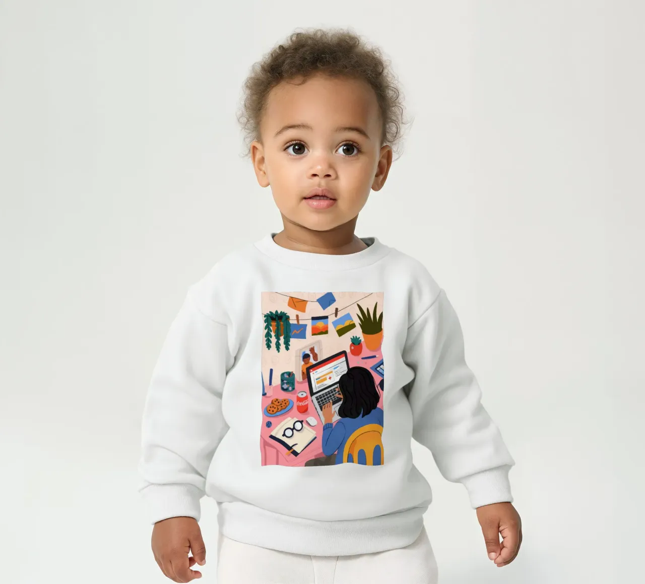 Sessione di studio focalizzata felpa neonato da Nebula Verse