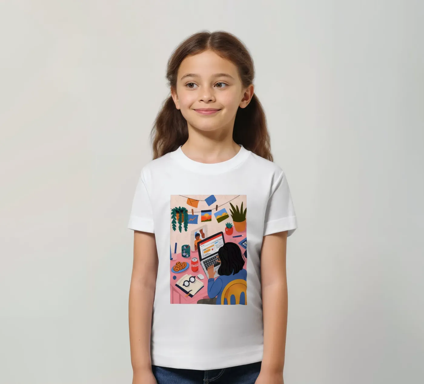 Focused Study Session kinder t-shirt van Nebula Verse