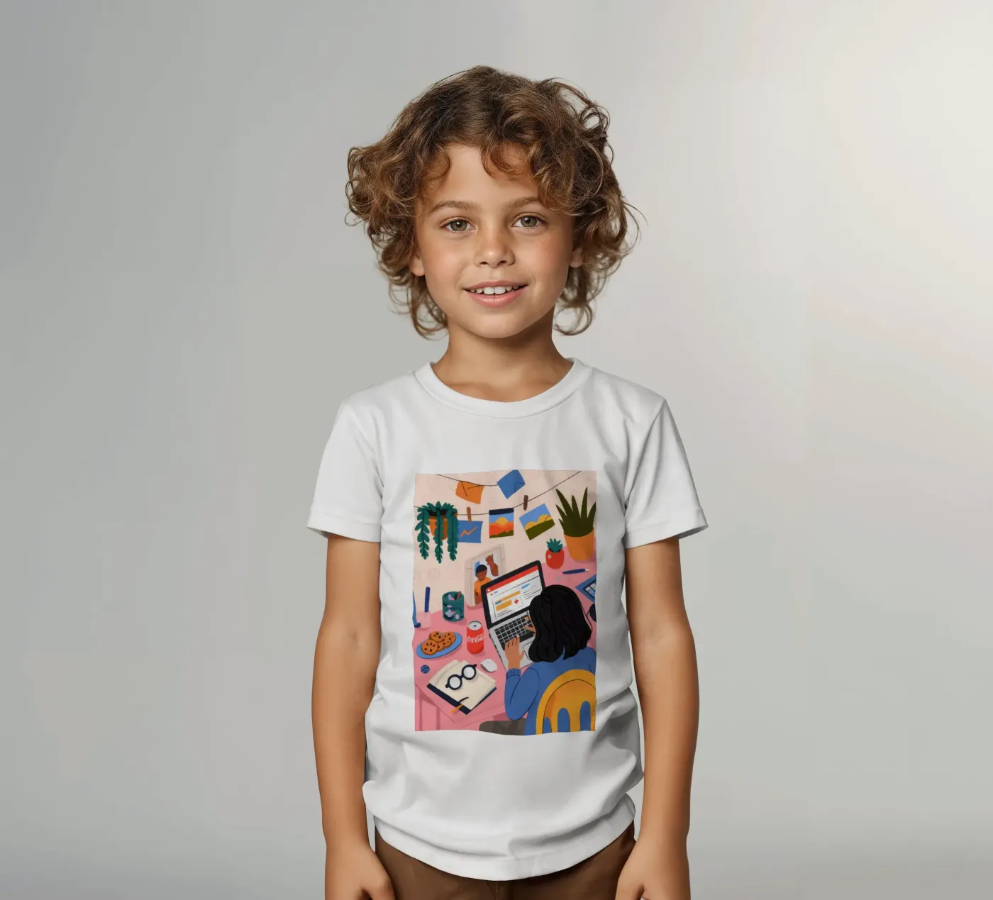 Focused Study Session kinder t-shirt van Nebula Verse