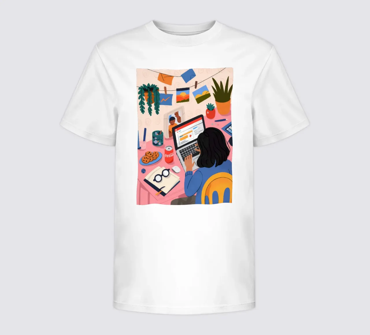 Sessione di studio focalizzata t-shirt bambini da Nebula Verse