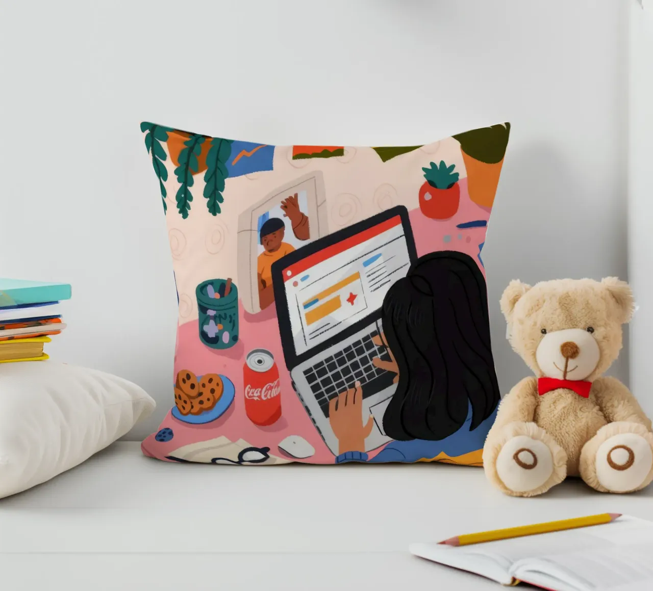 Sessione di studio focalizzata cuscino da Nebula Verse