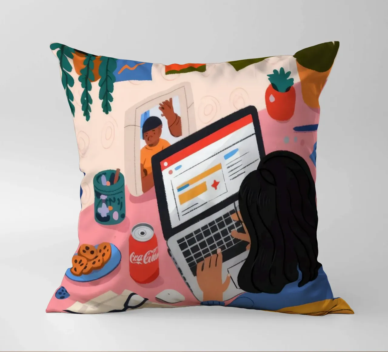 Sessione di studio focalizzata cuscino da Nebula Verse