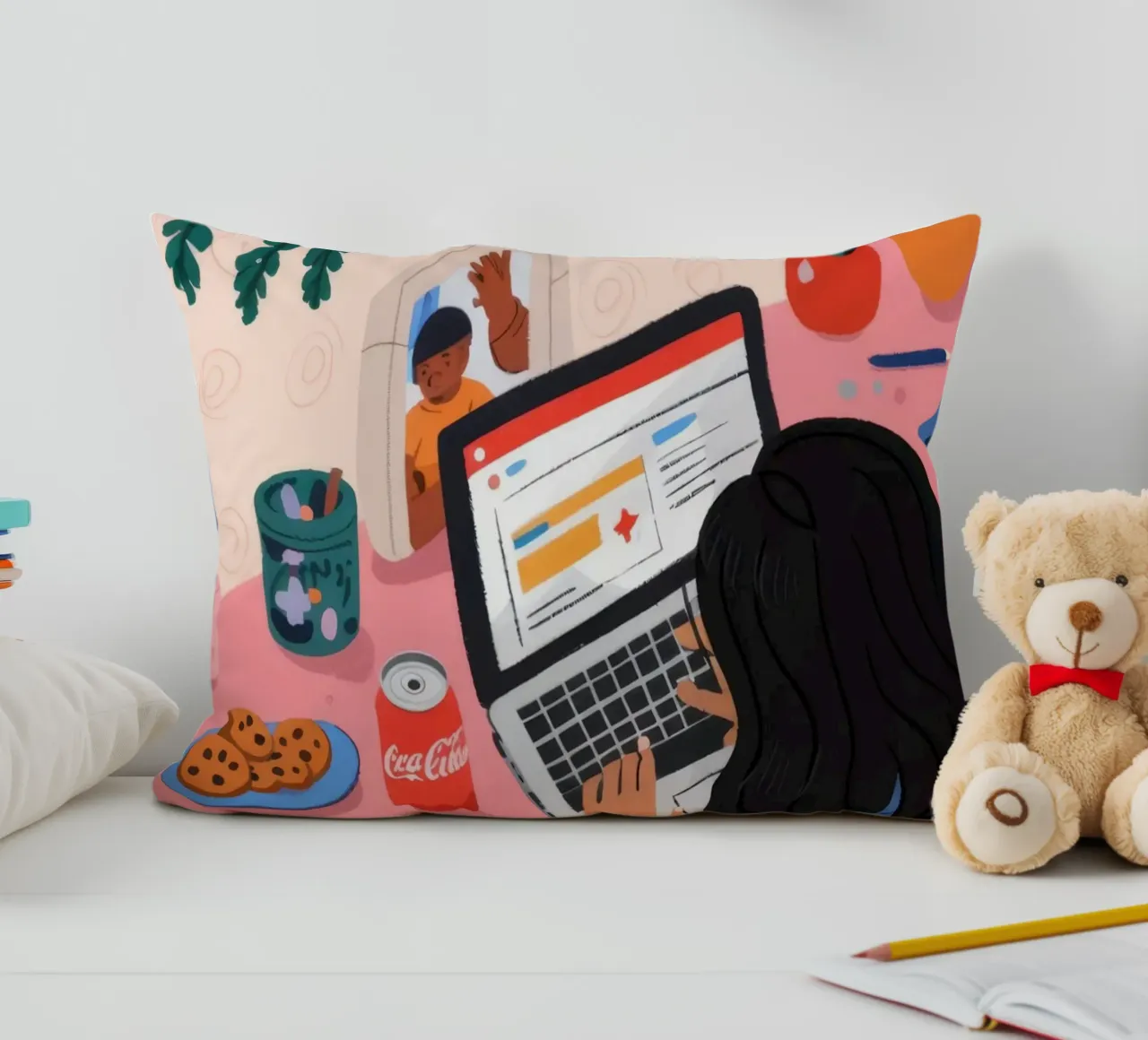 Sessione di studio focalizzata cuscino da Nebula Verse