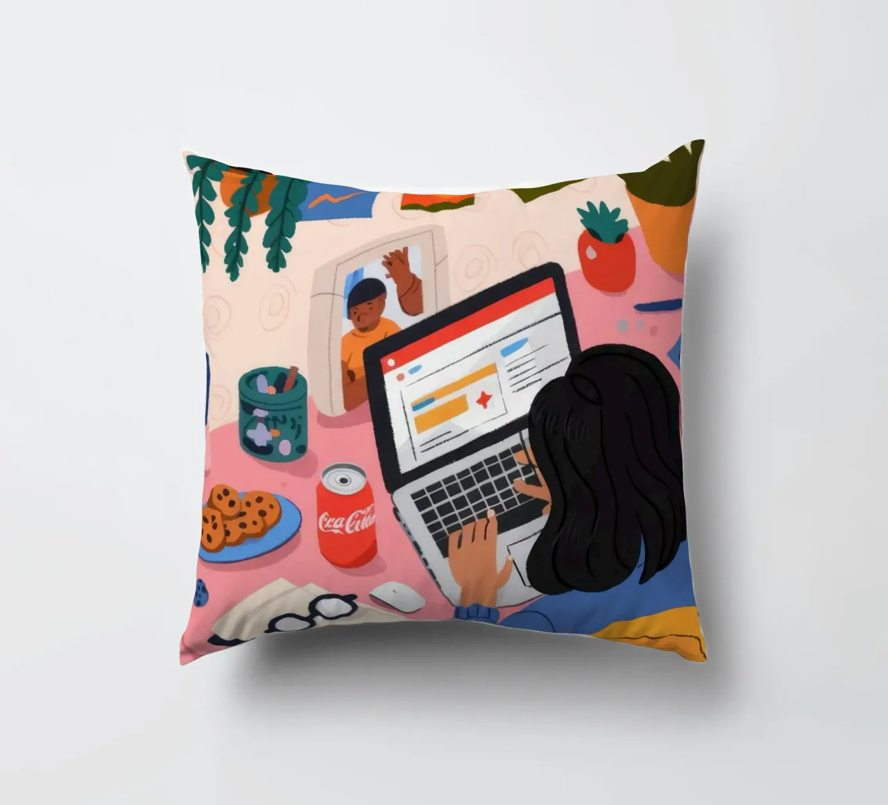 Sessione di studio focalizzata cuscino da Nebula Verse