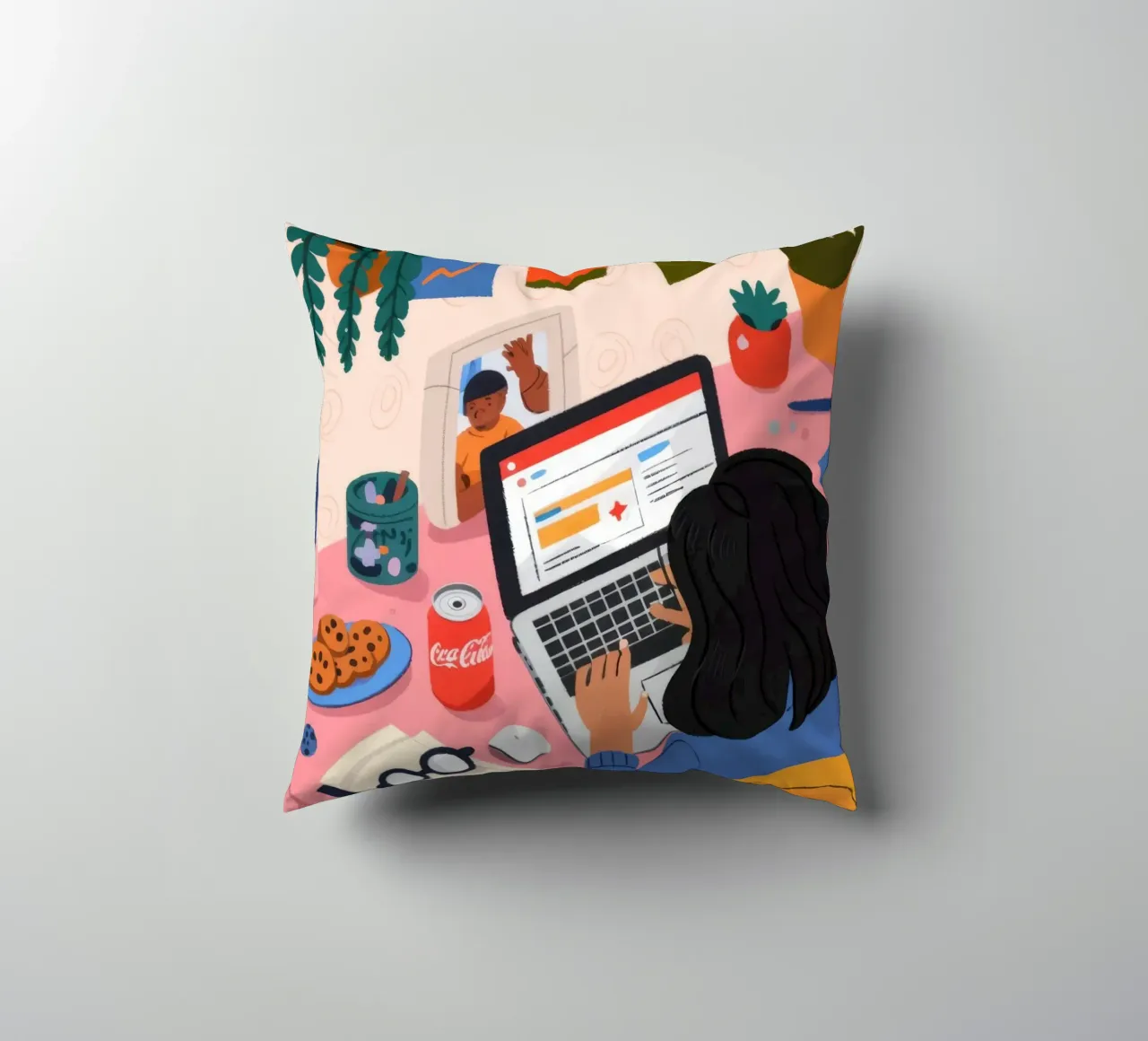 Sessione di studio focalizzata cuscino da Nebula Verse