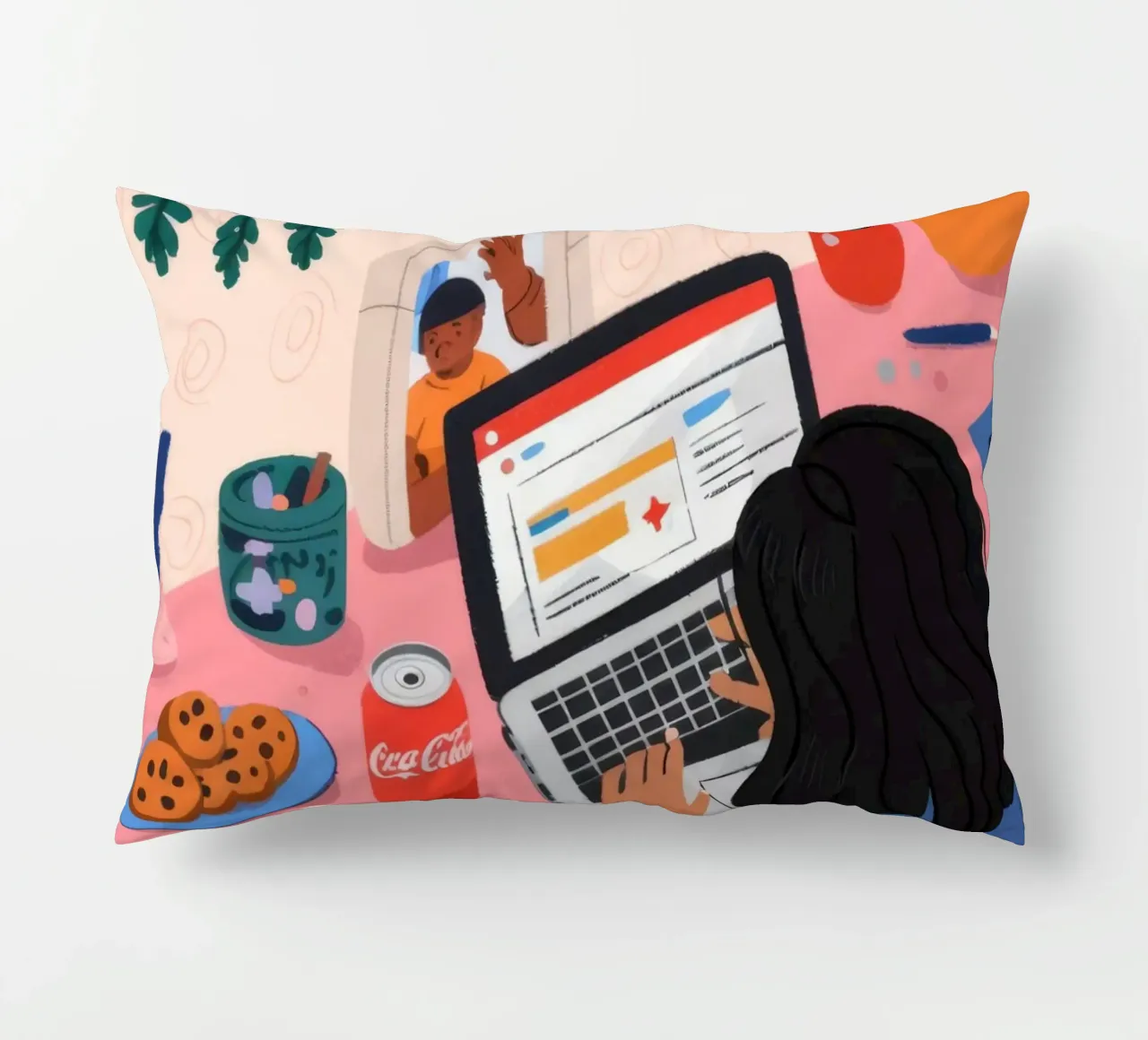 Sessione di studio focalizzata cuscino da Nebula Verse