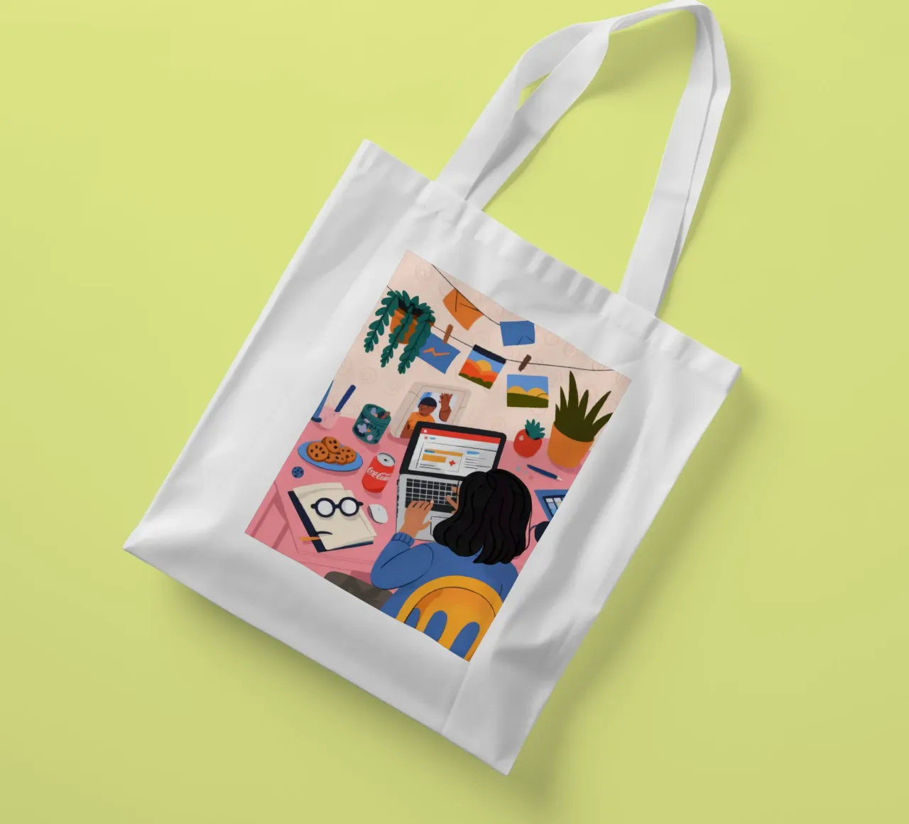 Focused Study Session tote bag by Nebula Verse