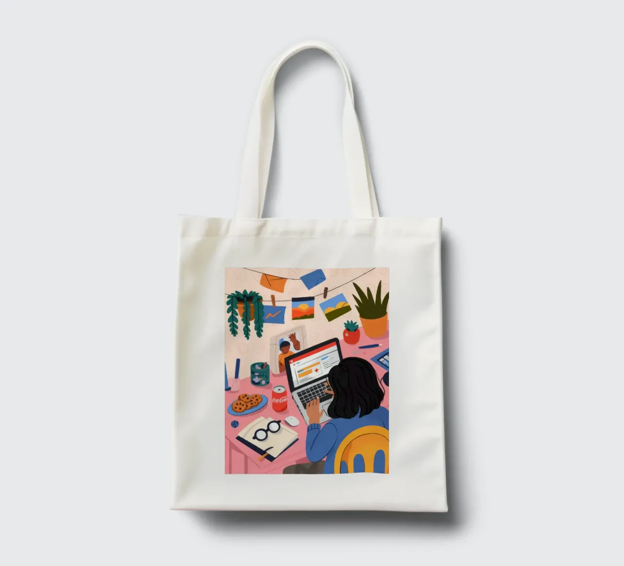 Focused Study Session tote bag by Nebula Verse