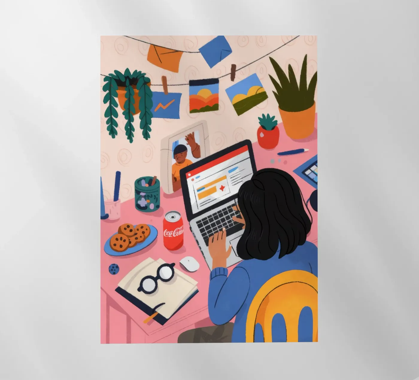 Fokussierte Studiensitzung Backlit Folie von Nebula Verse