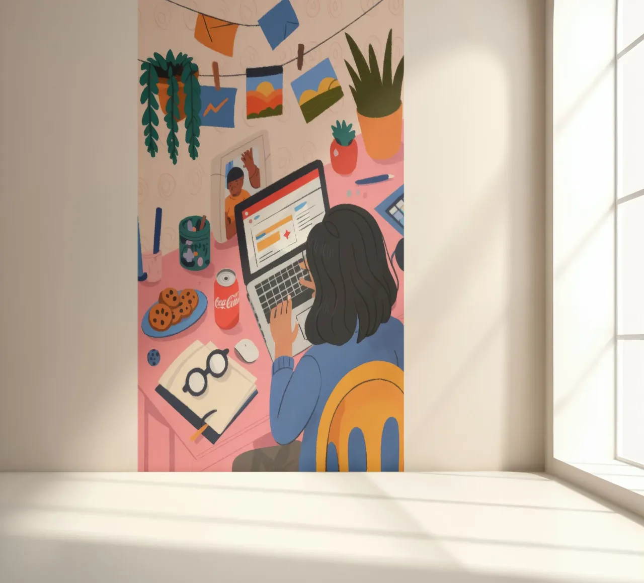 Focused Study Session fotobehang van Nebula Verse