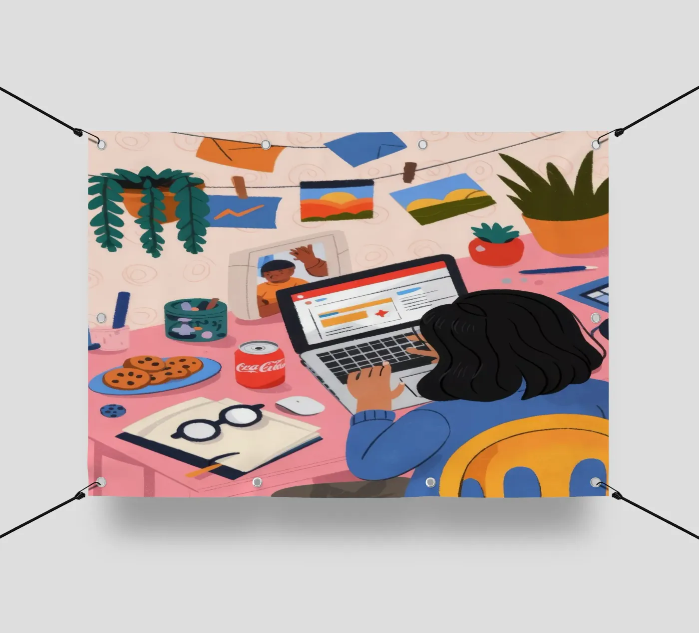 Focused Study Session pvc cover by Nebula Verse