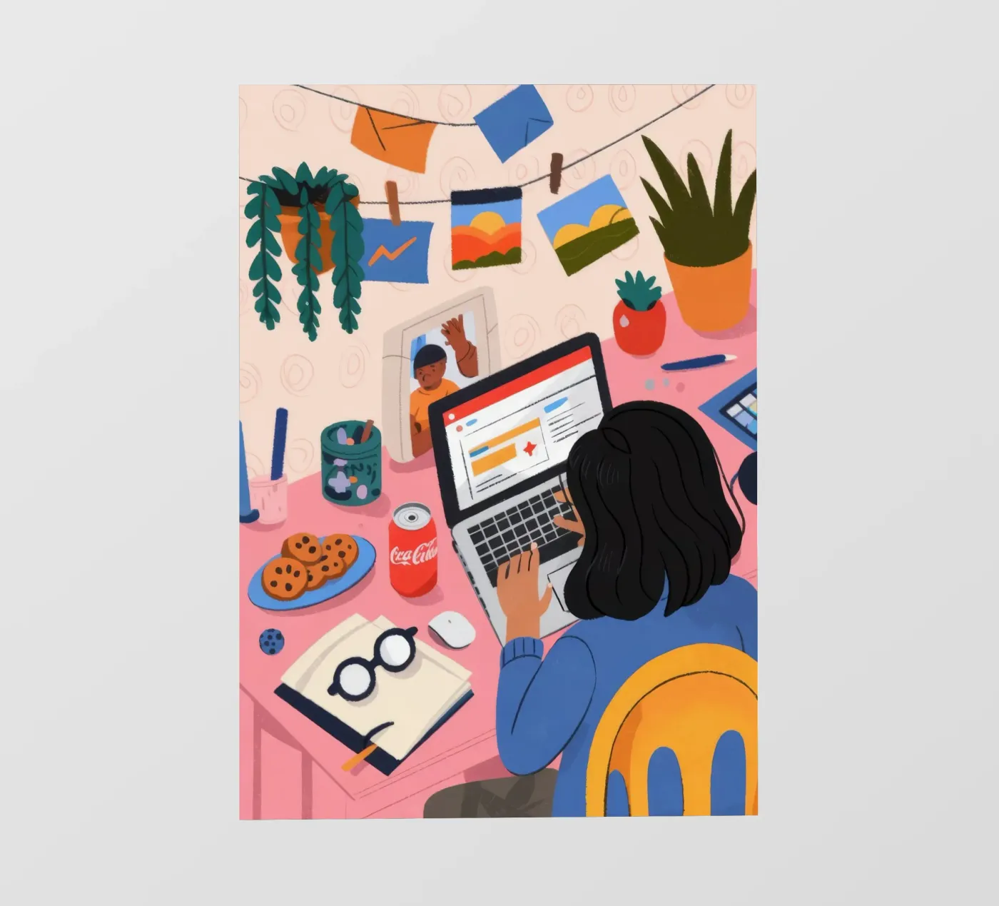 Focused Study Session pvc cover by Nebula Verse