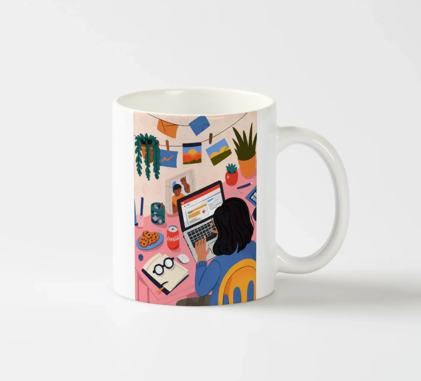 Focused Study Session Keramik Tasse von Nebula Verse