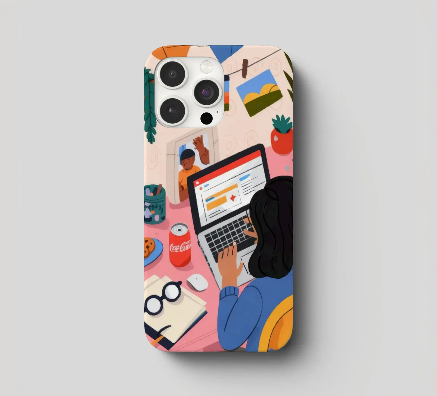 Focused Study Session iphone case by Nebula Verse