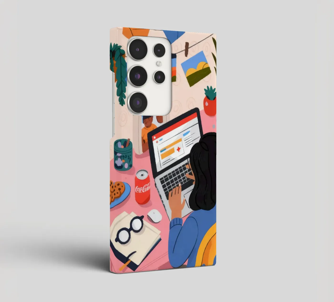 Focused Study Session samsung phone case by Nebula Verse