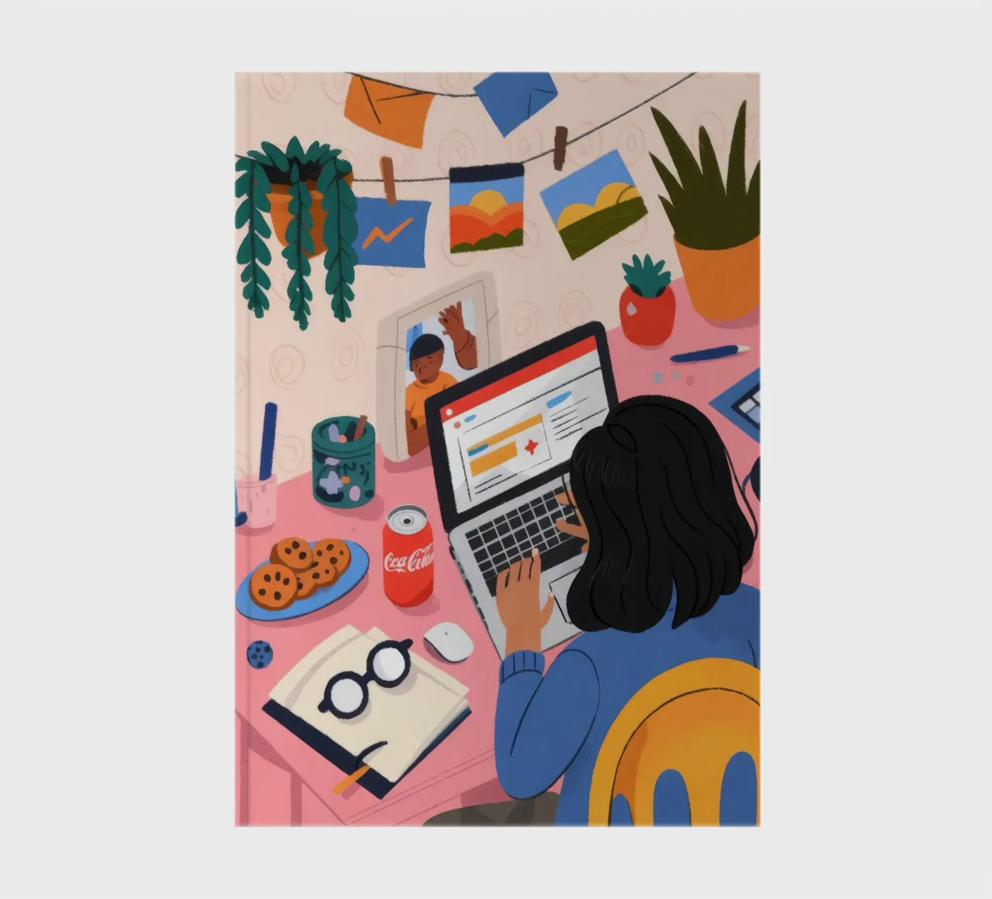 Focused Study Session Notizbuch von Nebula Verse