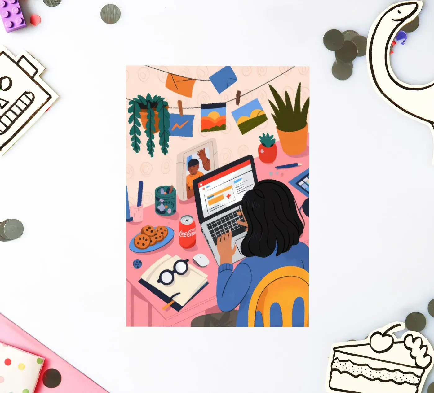 Focused Study Session Sticker von Nebula Verse