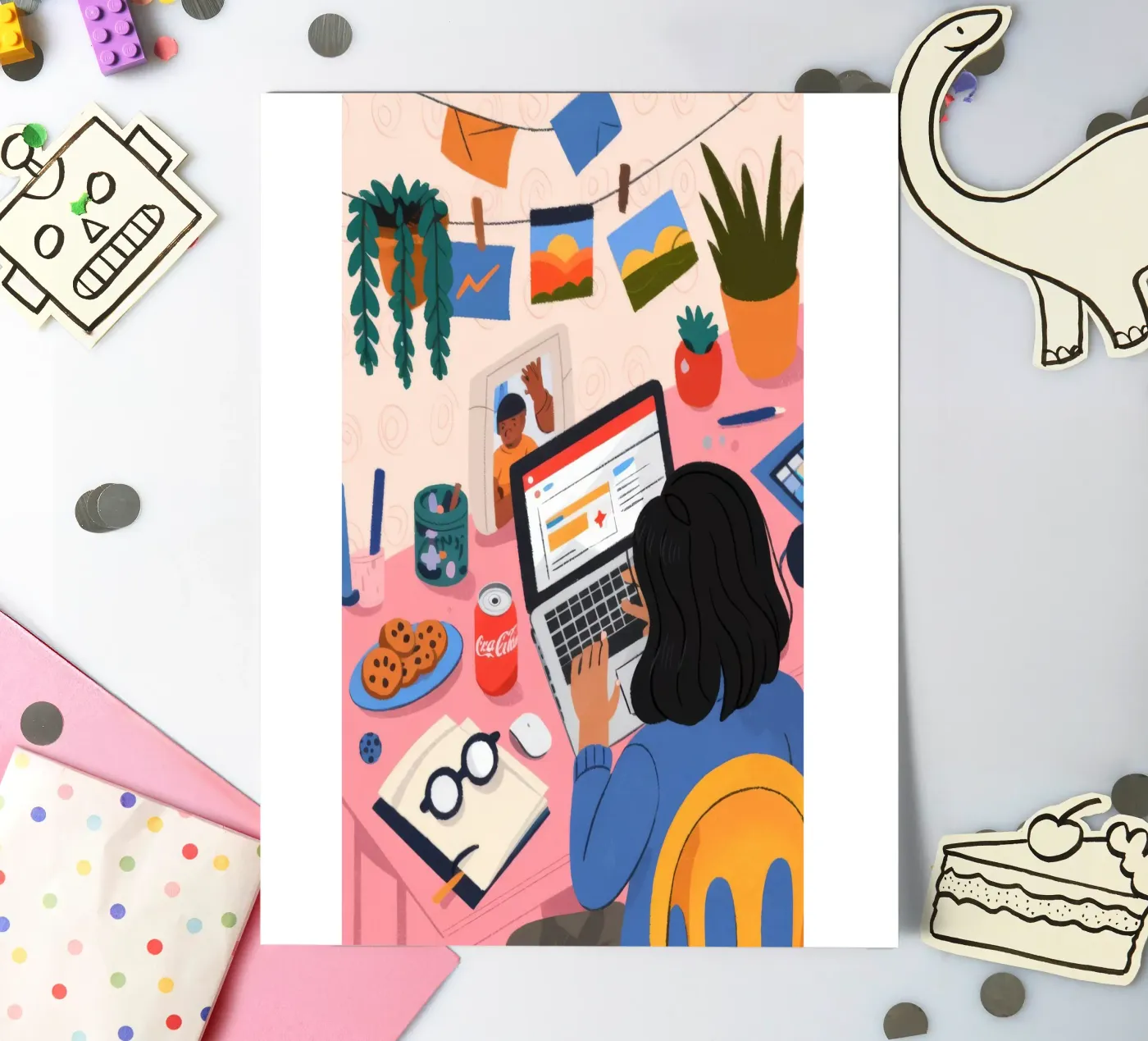 Focused Study Session sticker sheet by Nebula Verse