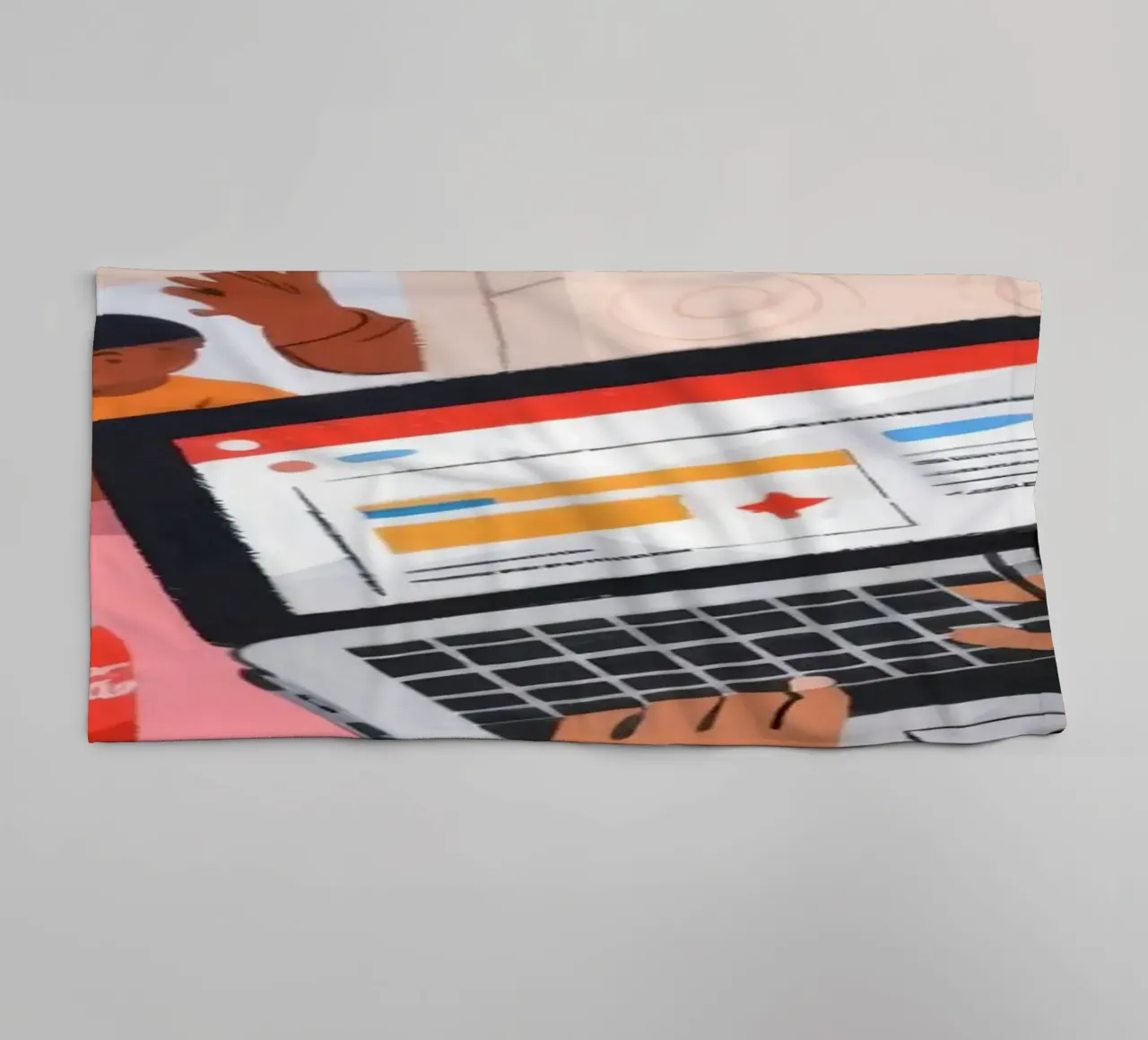 Focused Study Session towel by Nebula Verse