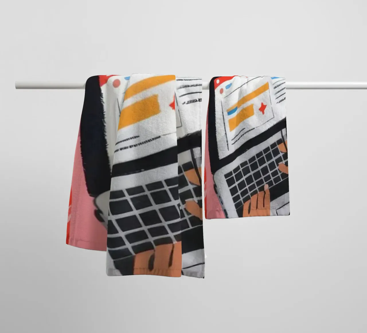 Focused Study Session towel by Nebula Verse