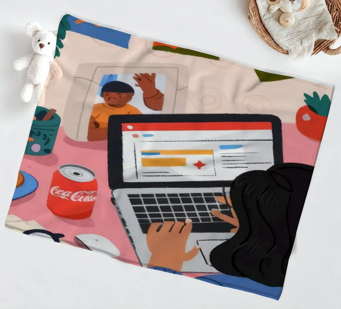 Focused Study Session plaid polaire de Nebula Verse