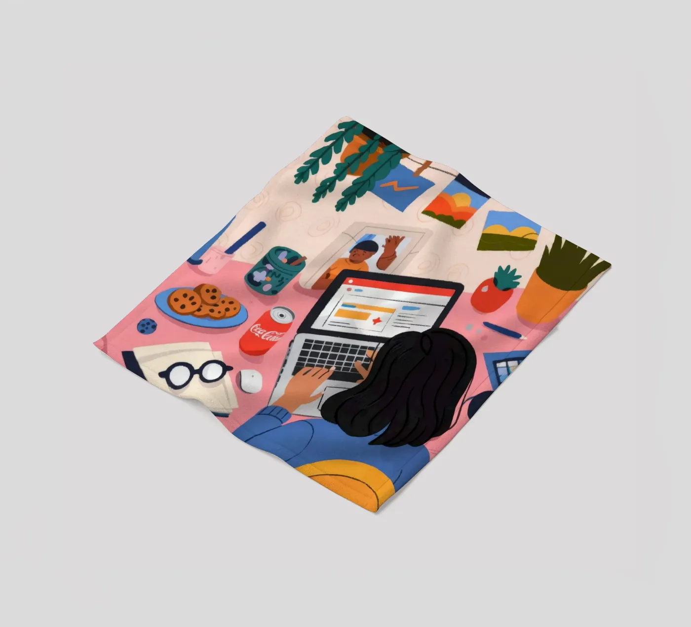 Focused Study Session plaid polaire de Nebula Verse