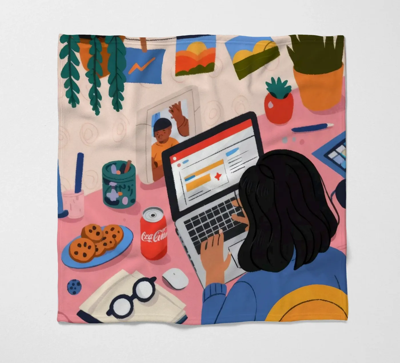 Focused Study Session plaid polaire de Nebula Verse