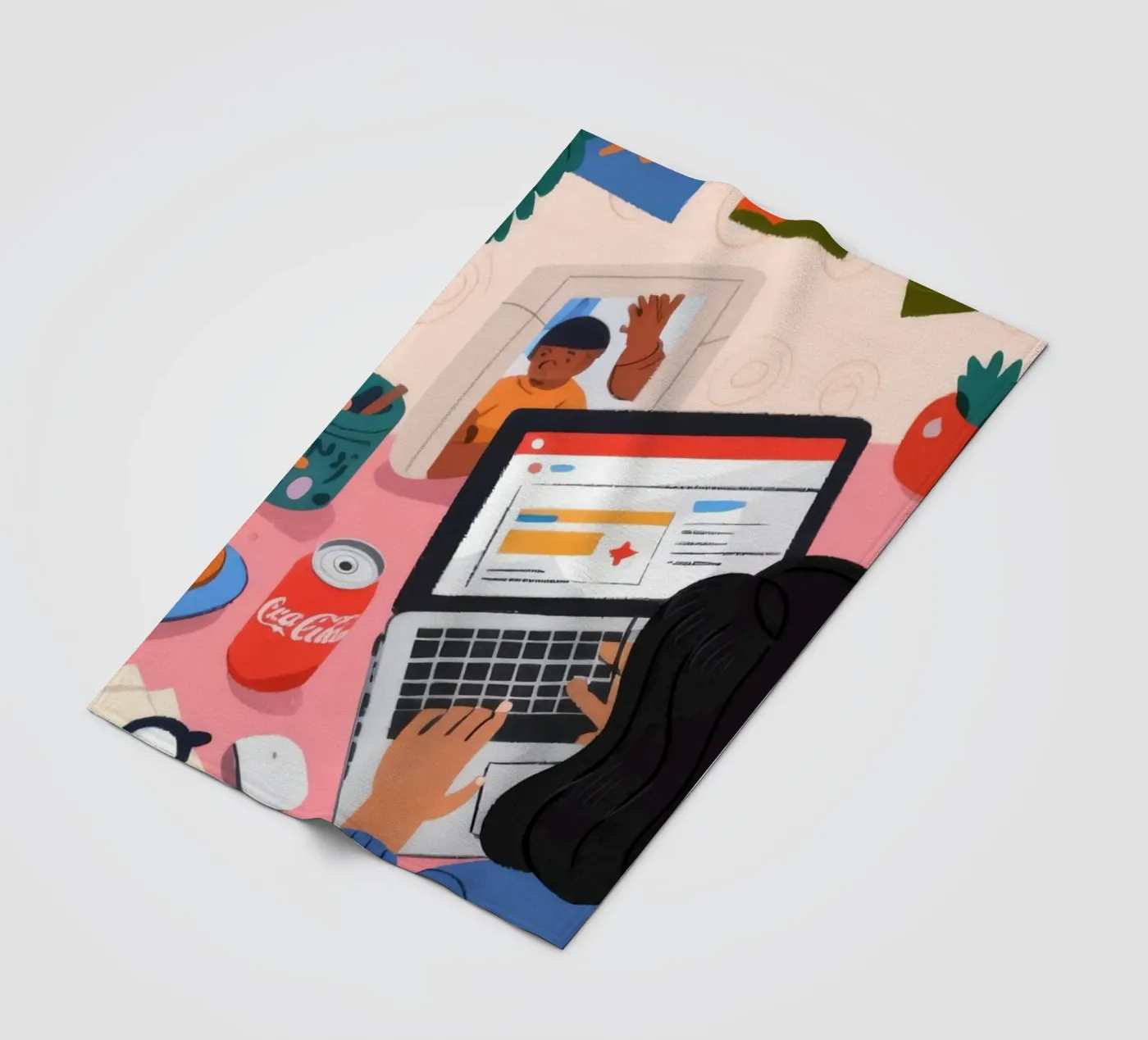 Focused Study Session plaid polaire de Nebula Verse