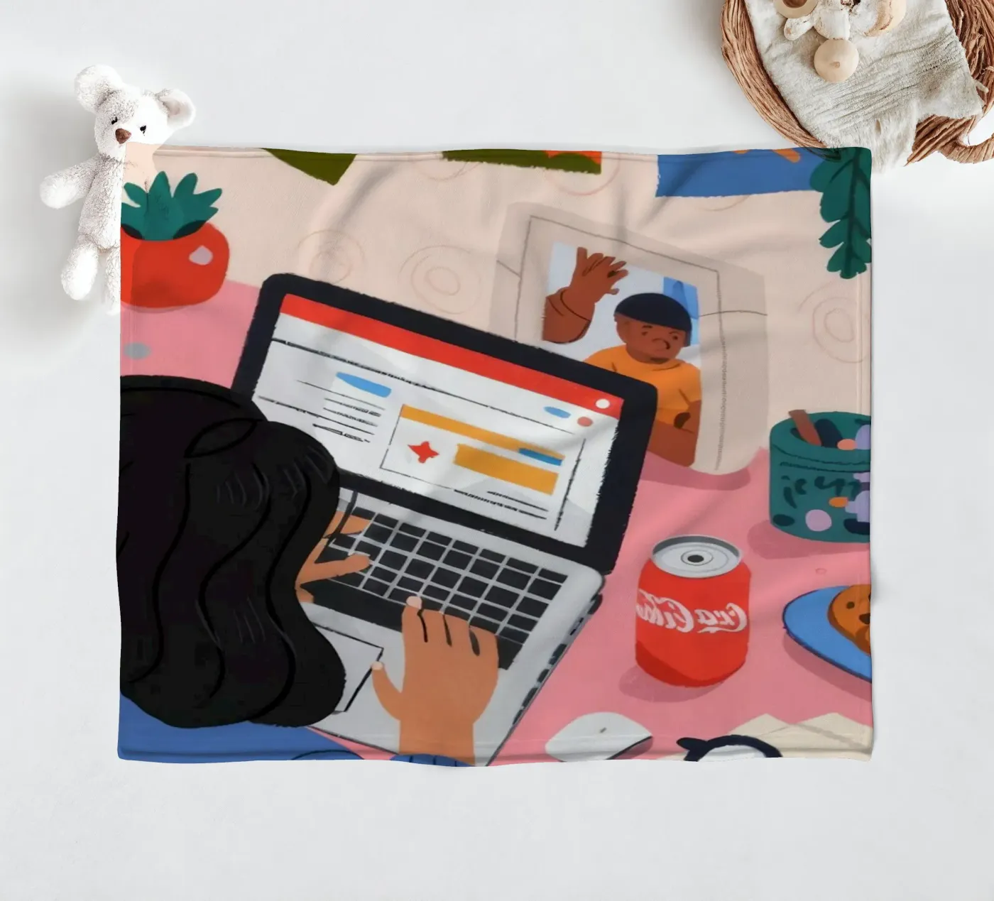 Focused Study Session plaid polaire de Nebula Verse