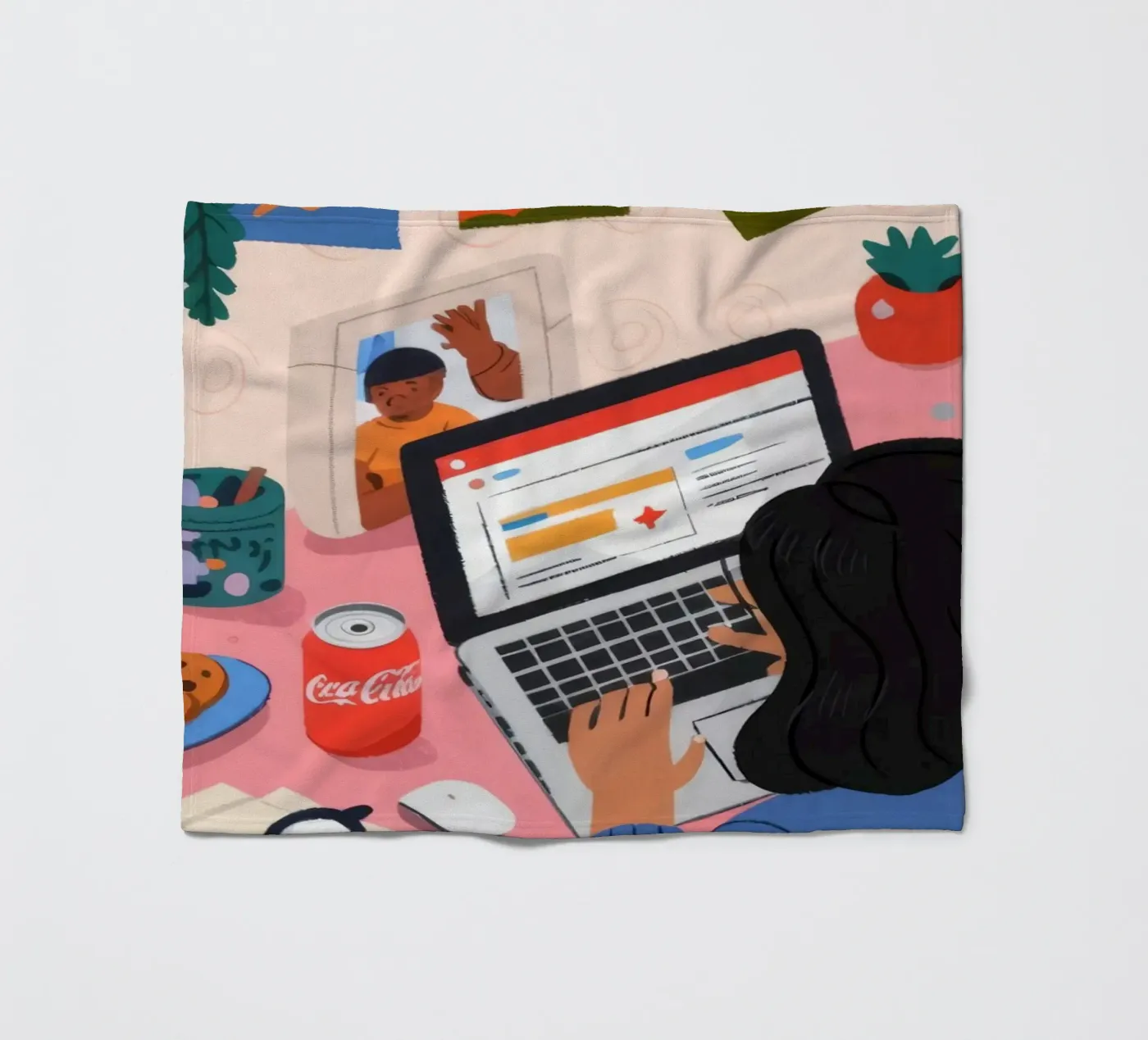 Focused Study Session plaid polaire de Nebula Verse