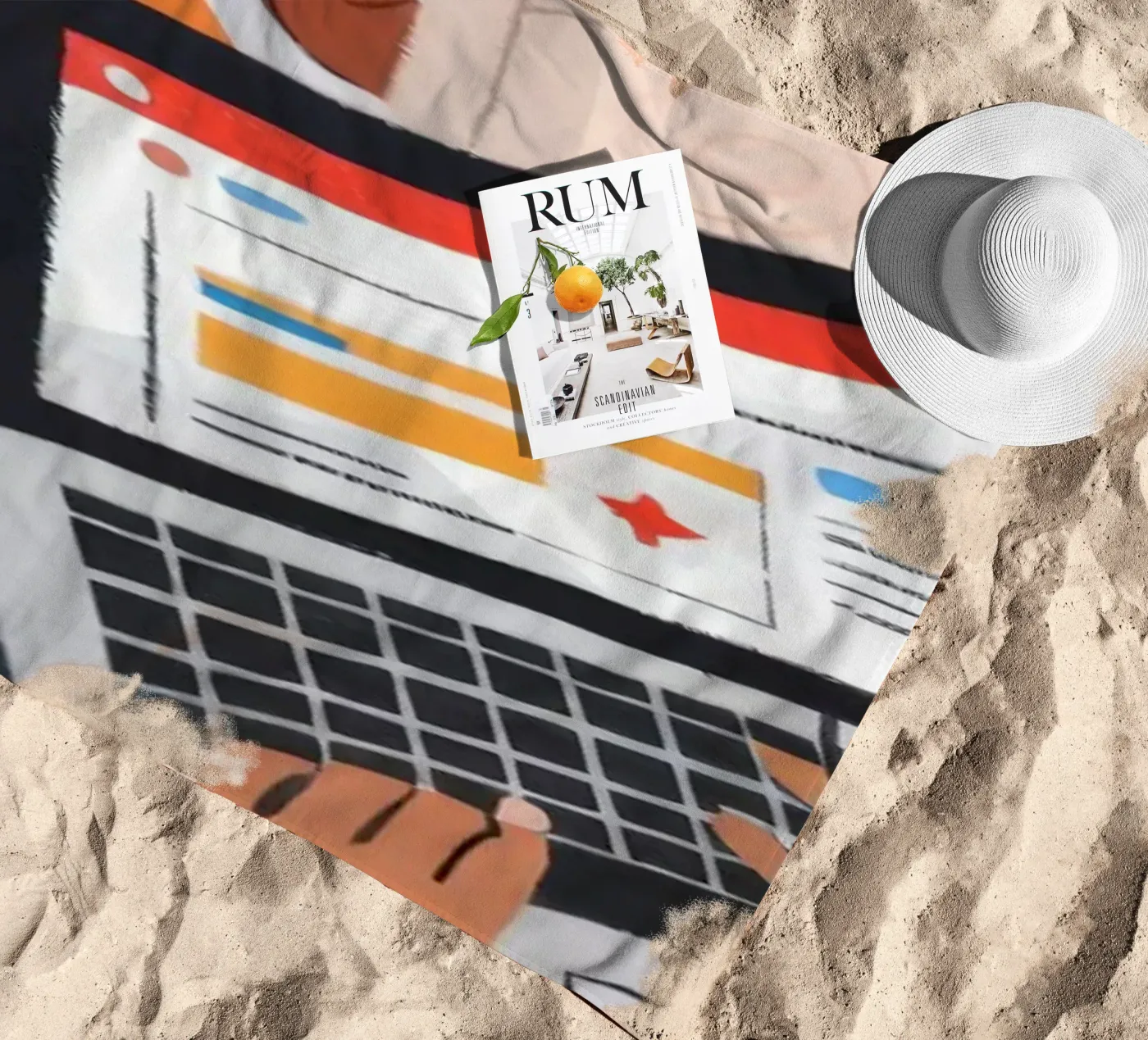 Focused Study Session beach towel by Nebula Verse