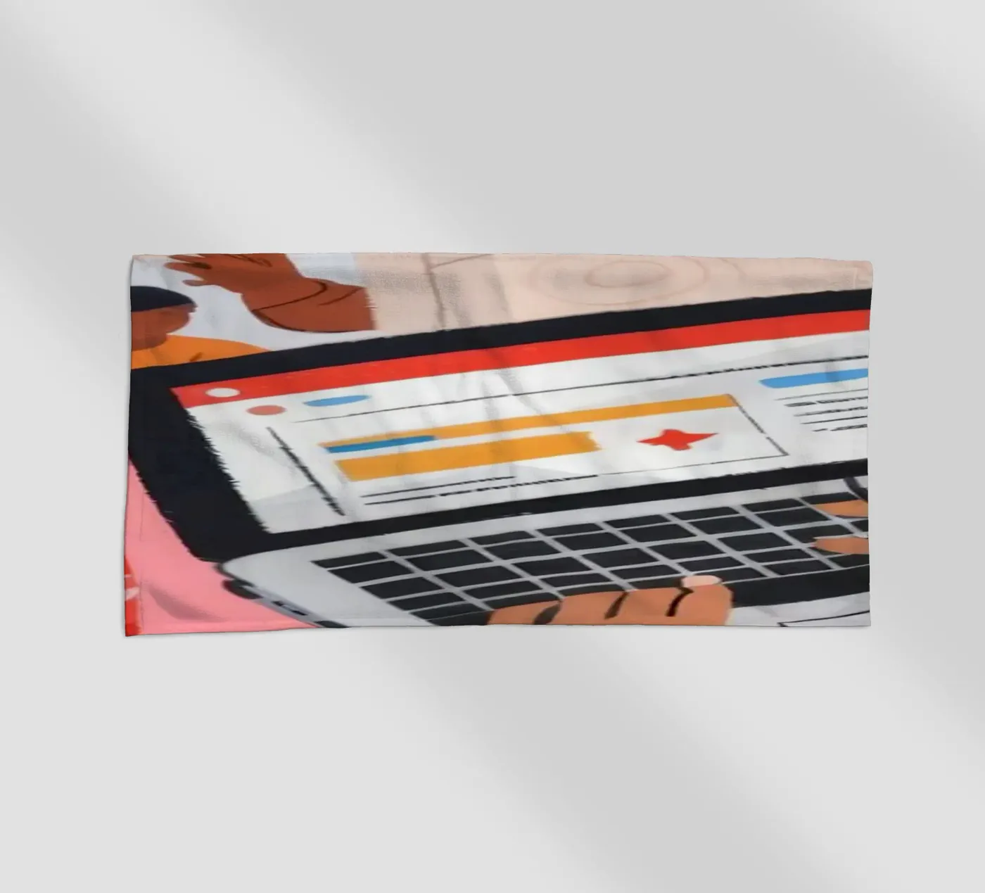 Focused Study Session beach towel by Nebula Verse