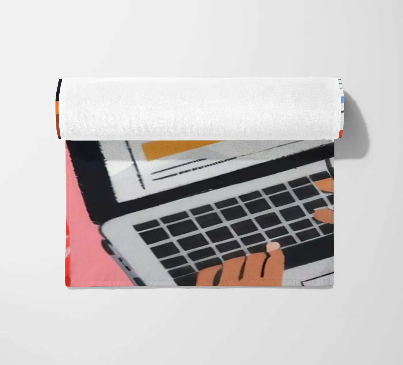 Focused Study Session beach towel by Nebula Verse